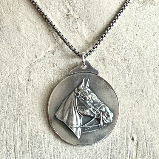 1932 National Horse Association of Great Britain Medal Necklace