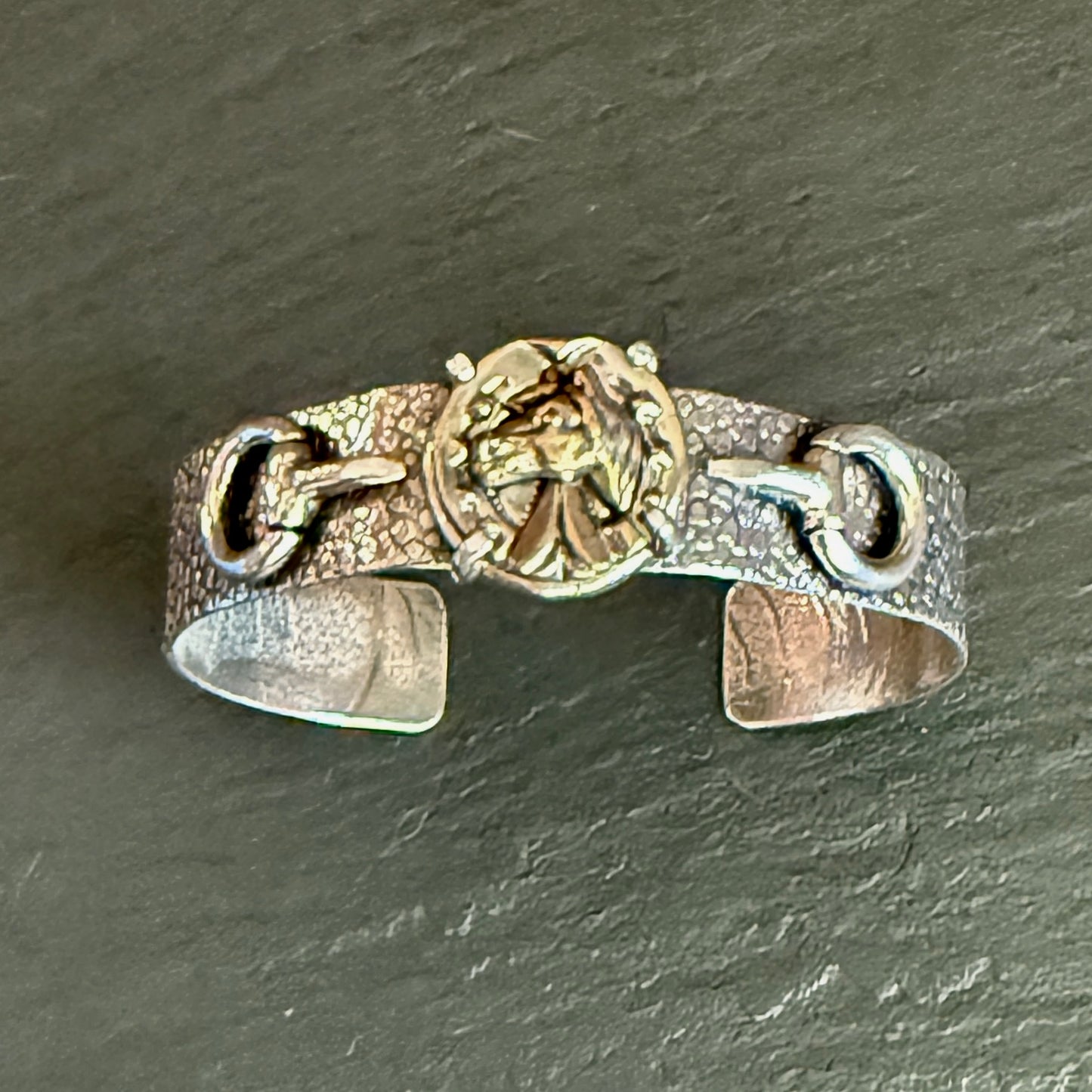 Beautiful Vintage Button Horse Bracelet