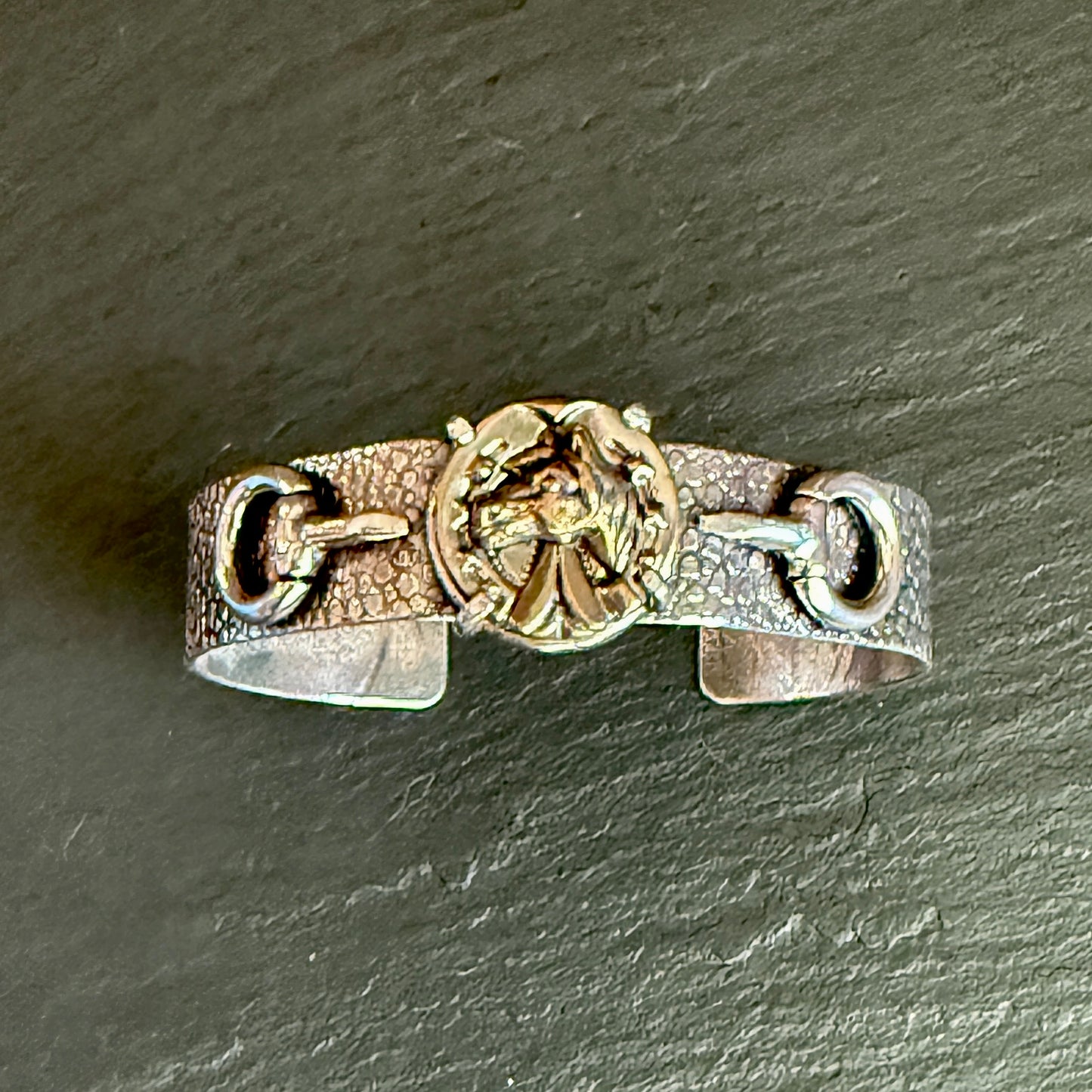 Beautiful Vintage Button Horse Bracelet