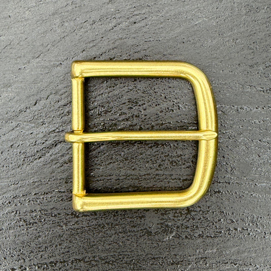 Brass Heel Bar Belt Buckle (fits 2 inch belt)