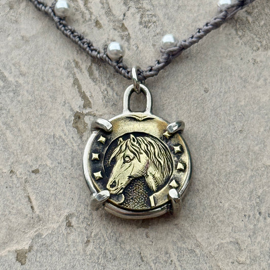 Little Lovely French Beauty Horse Necklace