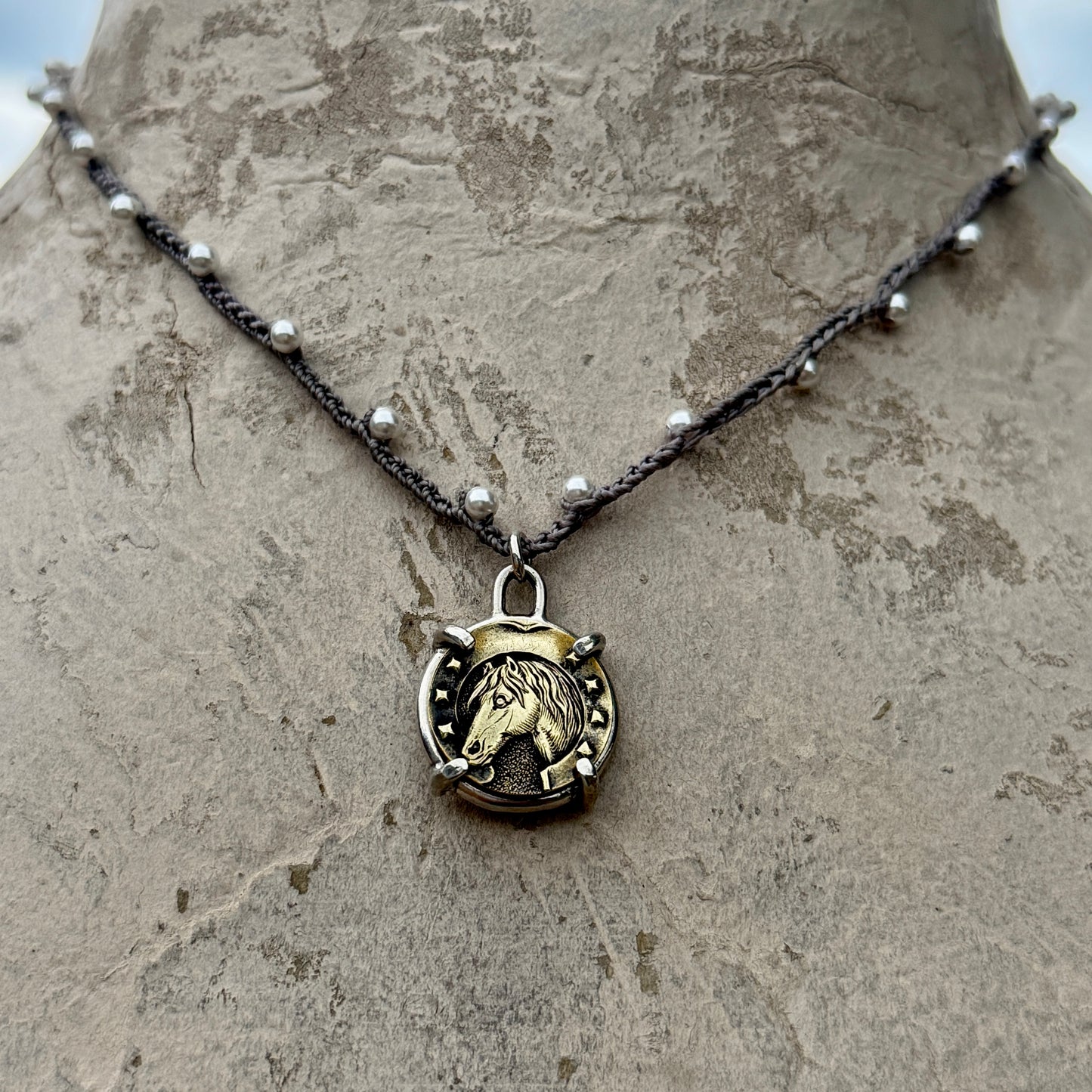 Little Lovely French Beauty Horse Necklace