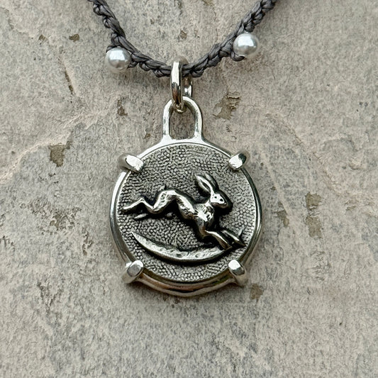 Little Lovely Silver Hare Necklace