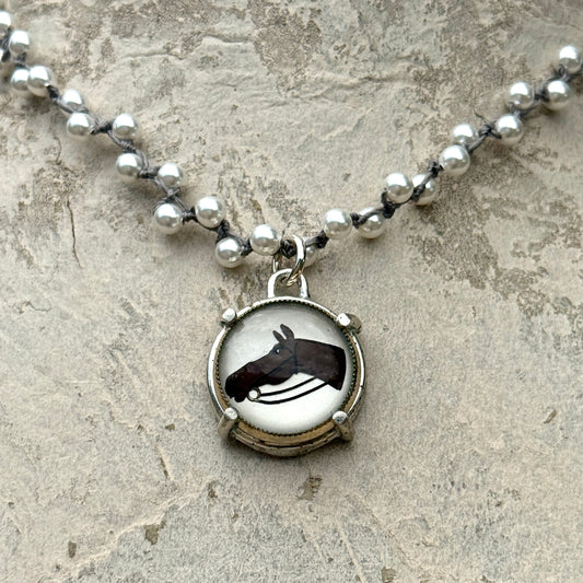 Crystal Horse Head Necklace