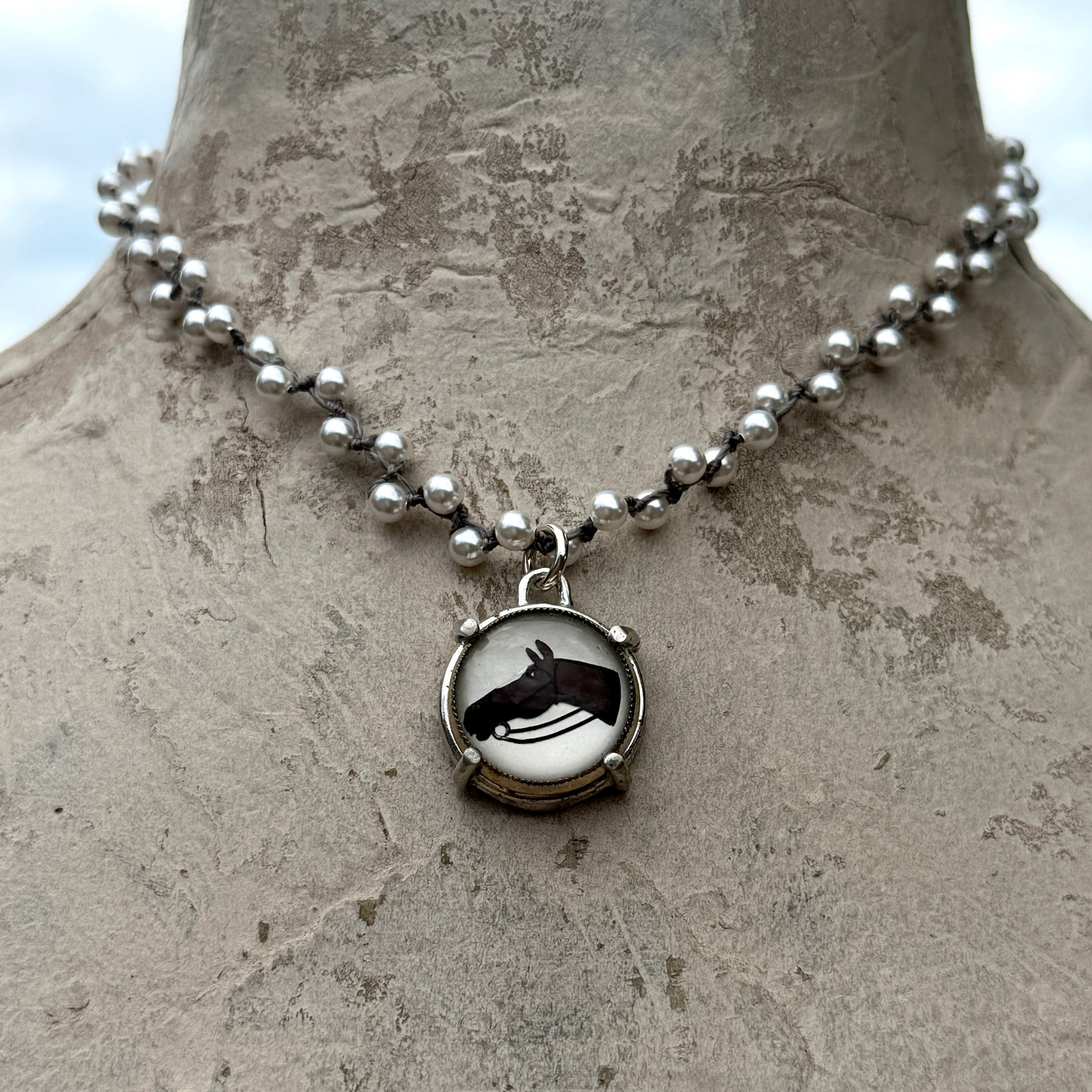 Crystal Horse Head Necklace