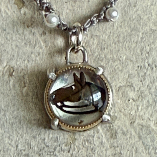 Little Lovely Crystal Horse Head Necklace