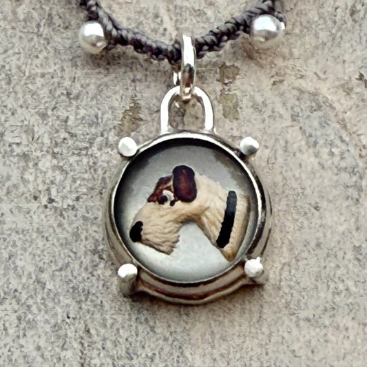 Little Lovely Crystal Terrier Dog Necklace