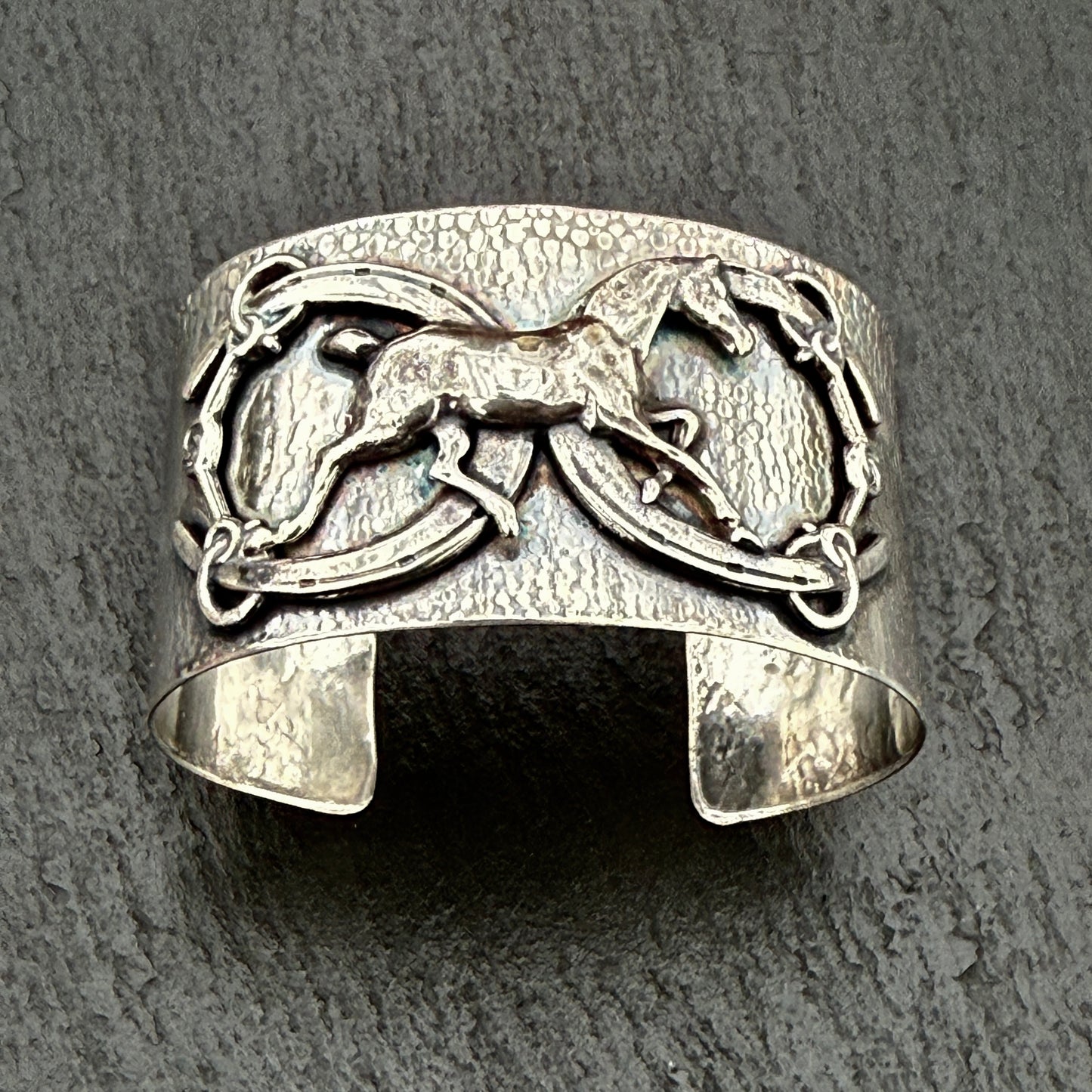 Double Luck Horseshoe Cuff Bracelet