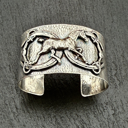 Double Luck Horseshoe Cuff Bracelet