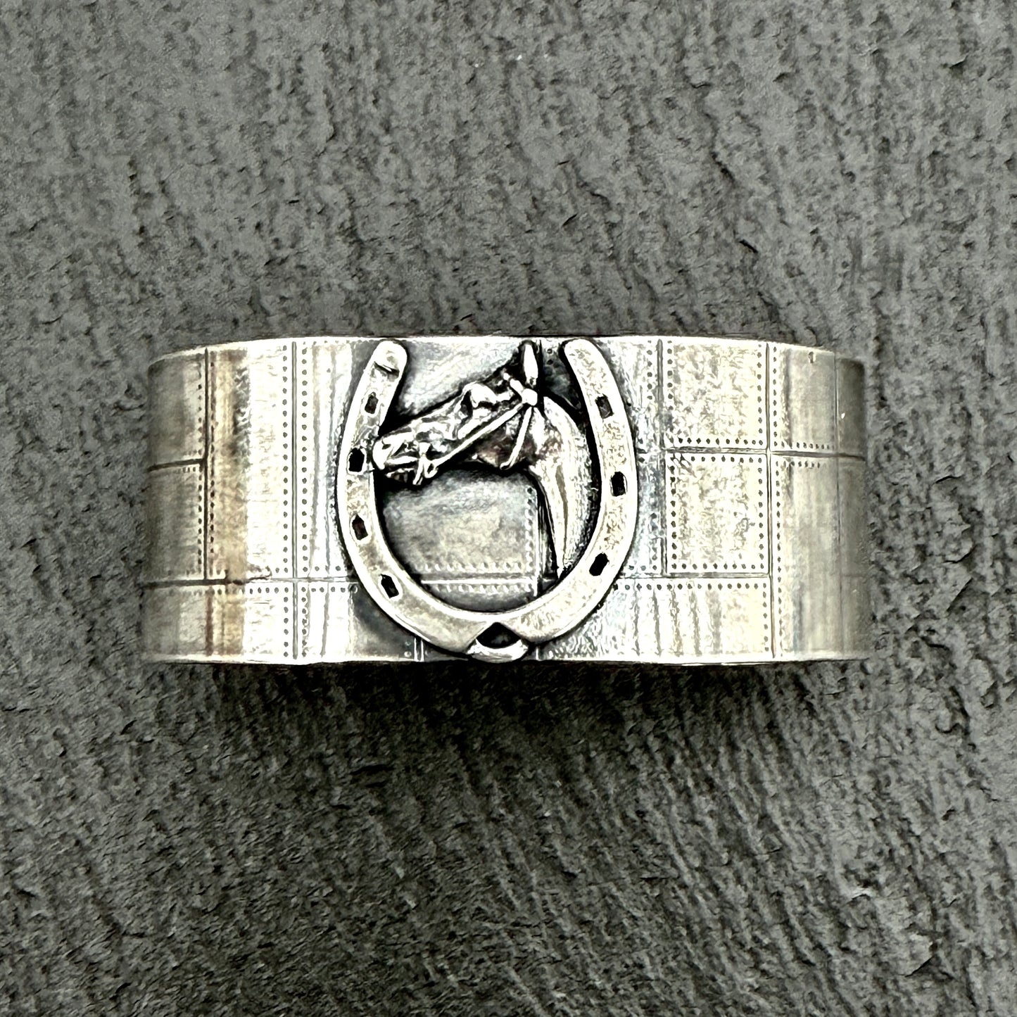 Horse Head and Shoe Cuff Bracelet