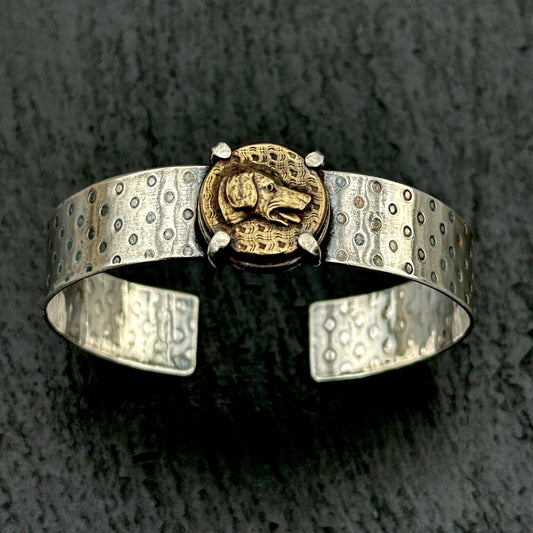 Little Lovely Hound Head Cuff Bracelet