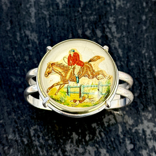 Full Cry Foxhunt Rosette Cuff Bracelet