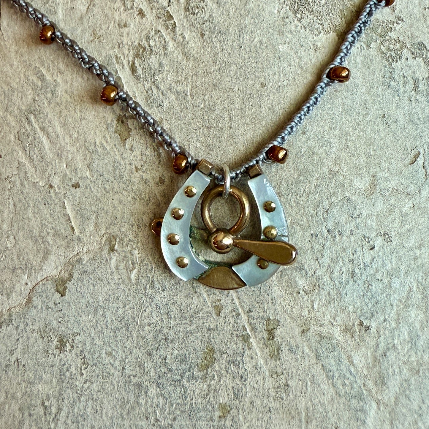 Little Lovely MOP Horseshoe Necklace