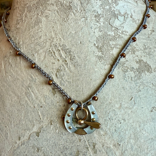 Little Lovely MOP Horseshoe Necklace