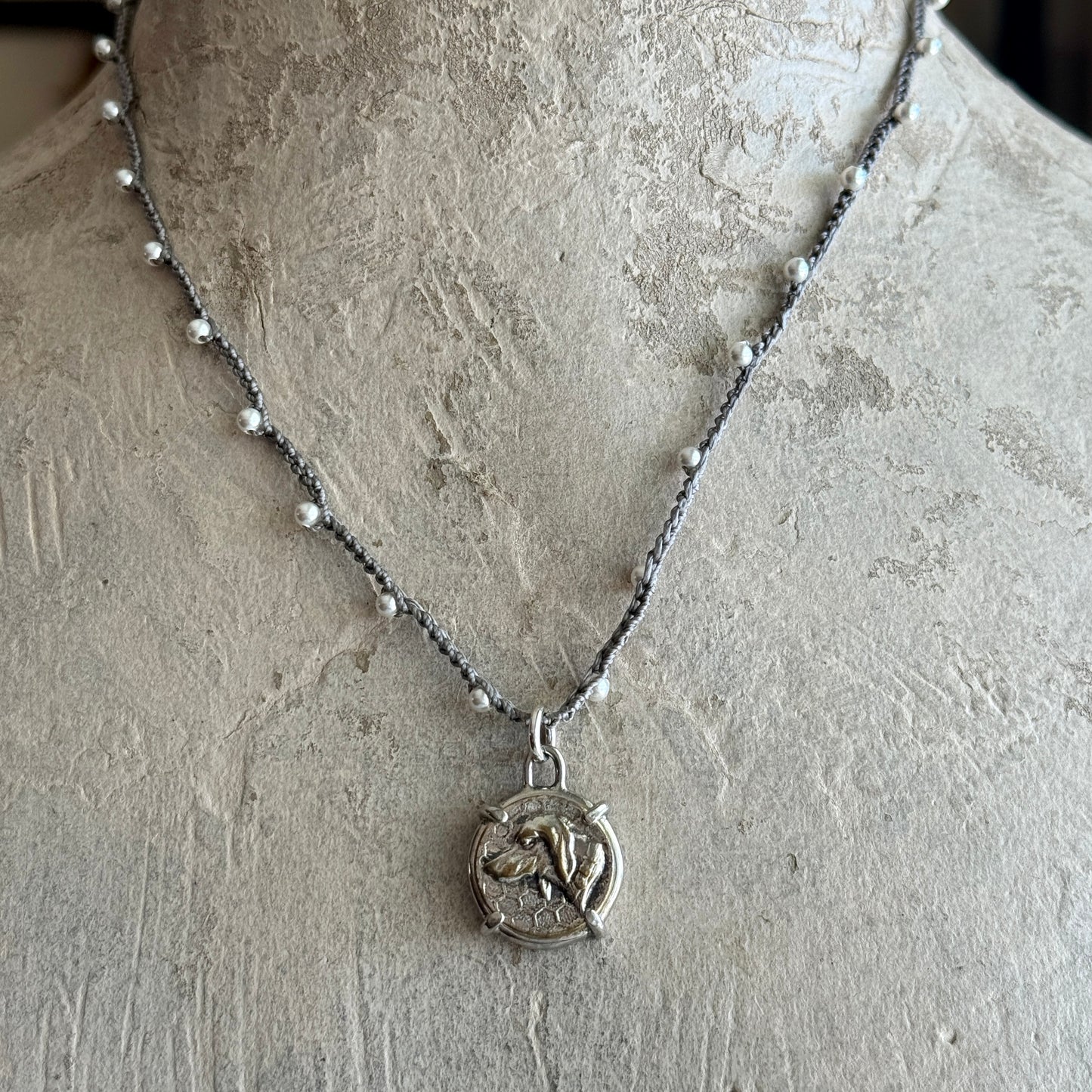 Little Lovely  French Hound Dog Necklace