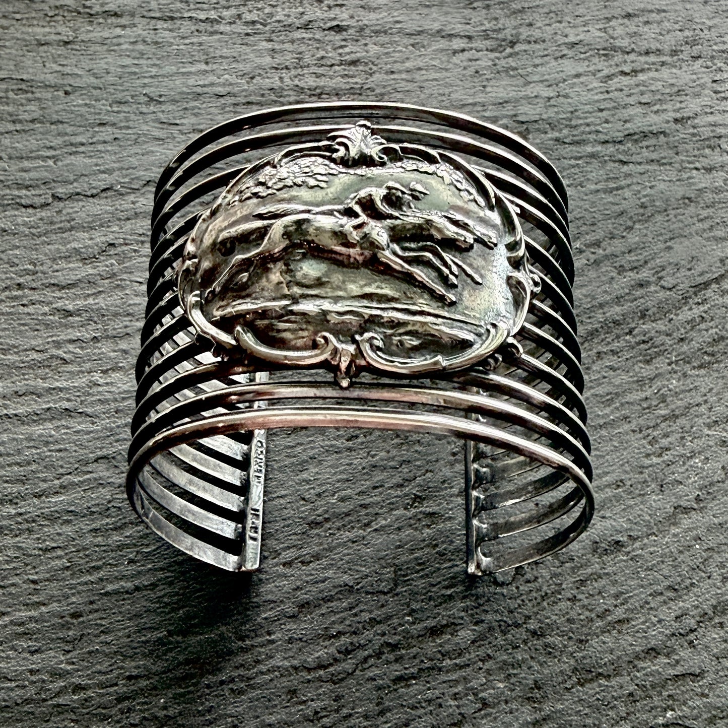 Multi-Strand Galloping Horse Cuff Bracelet
