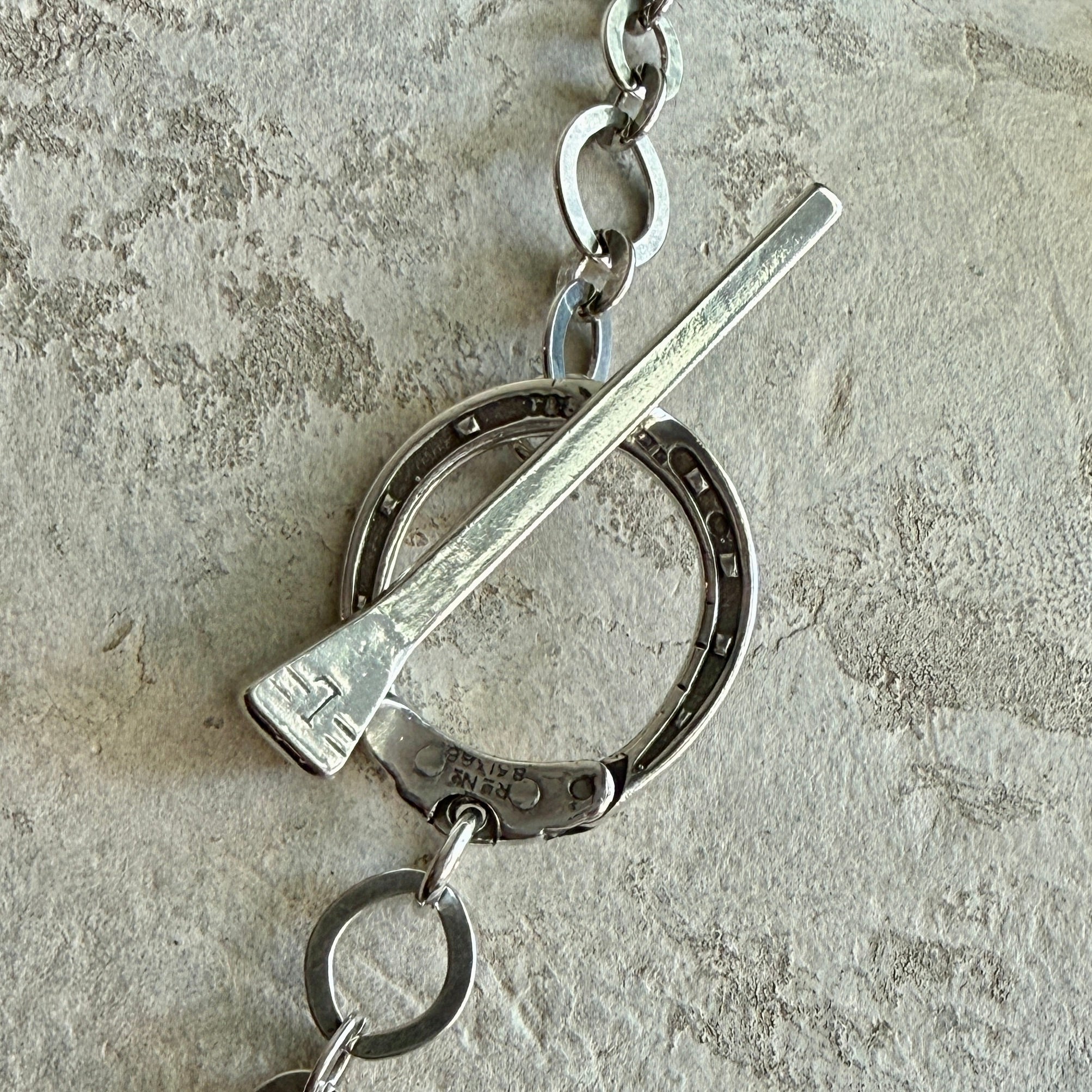 Sterling Silver Horse Head Toggle Necklace