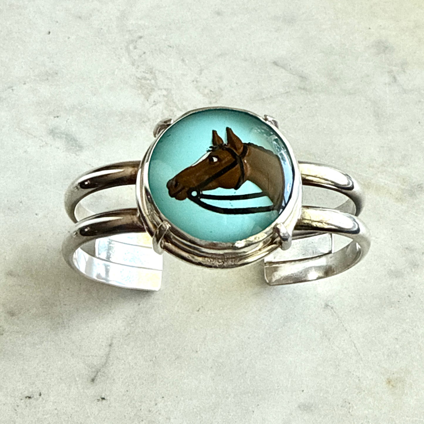 KM Custom Intaglio Cuff Bracelet