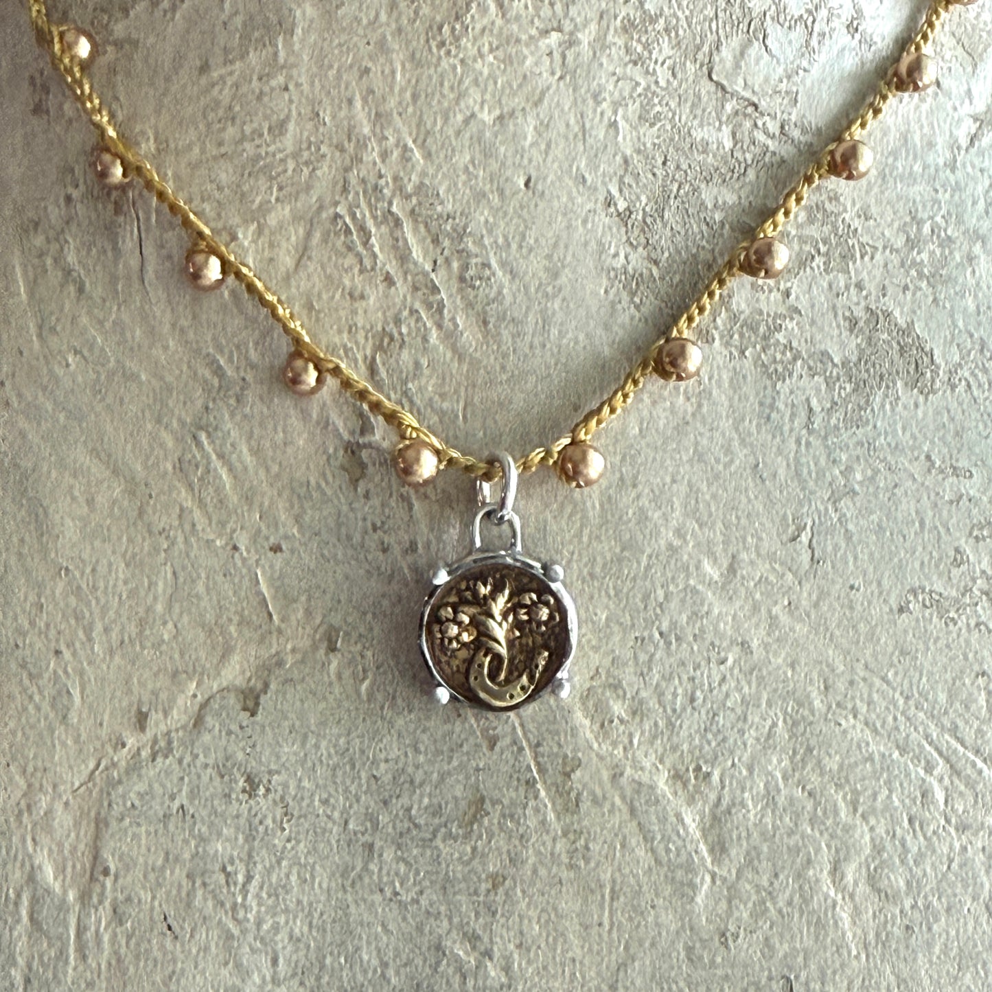 Little Lovely Brass Horseshoe Necklace