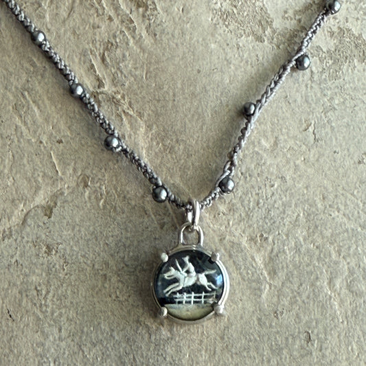 Little Lovely Crystal Horse Necklace