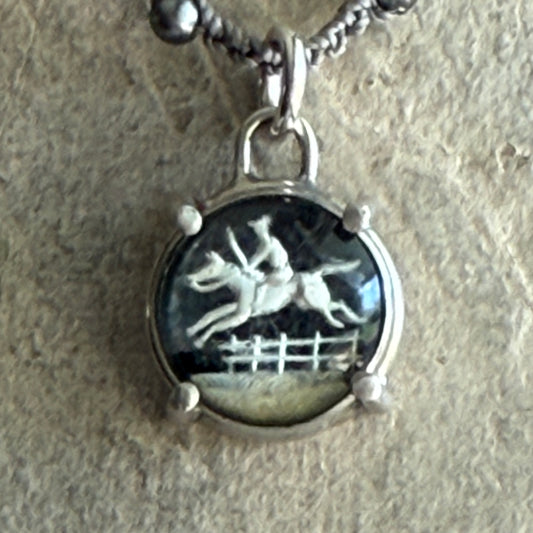 Little Lovely Crystal Horse Necklace