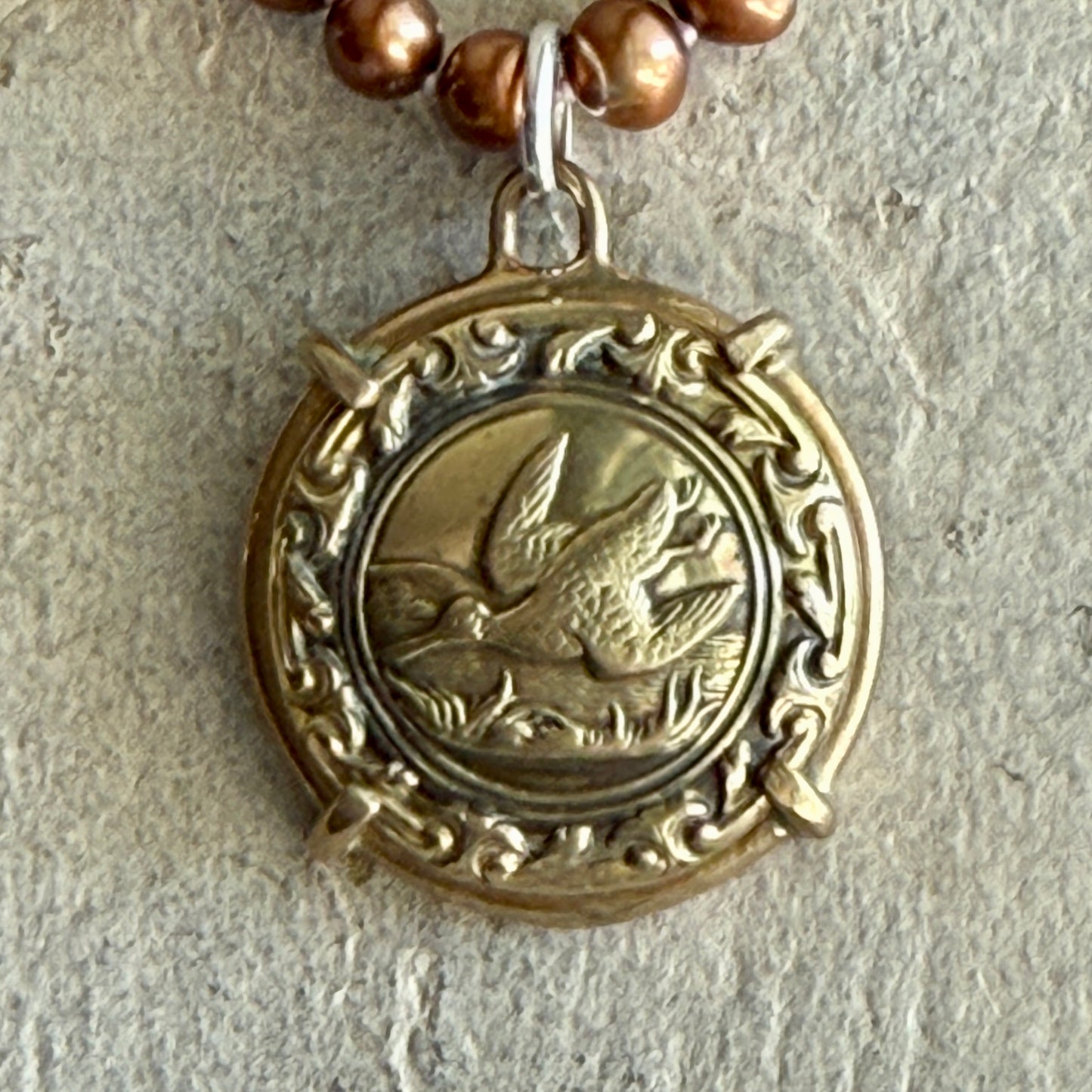 Lovely Loon Button Necklace