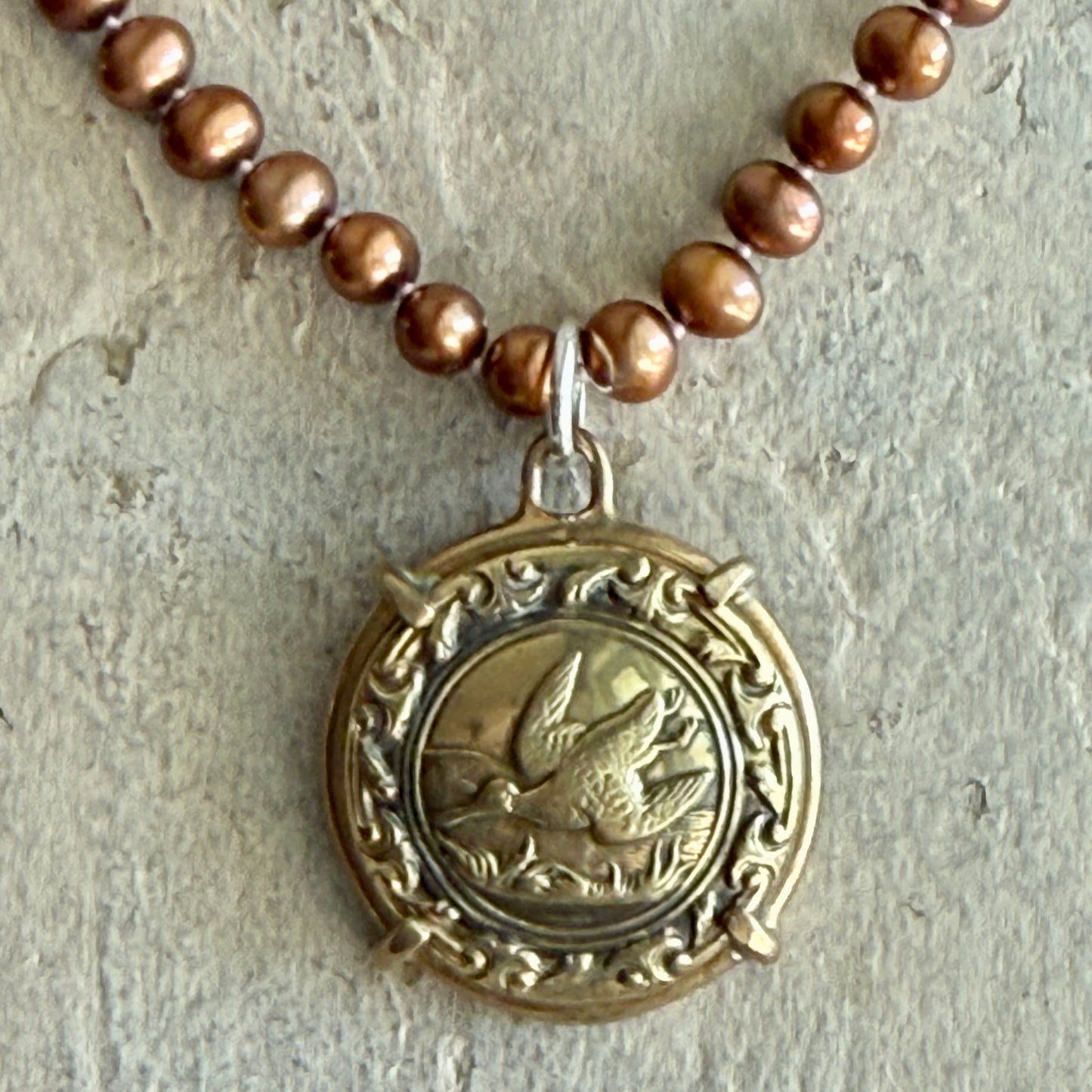 Lovely Loon Button Necklace