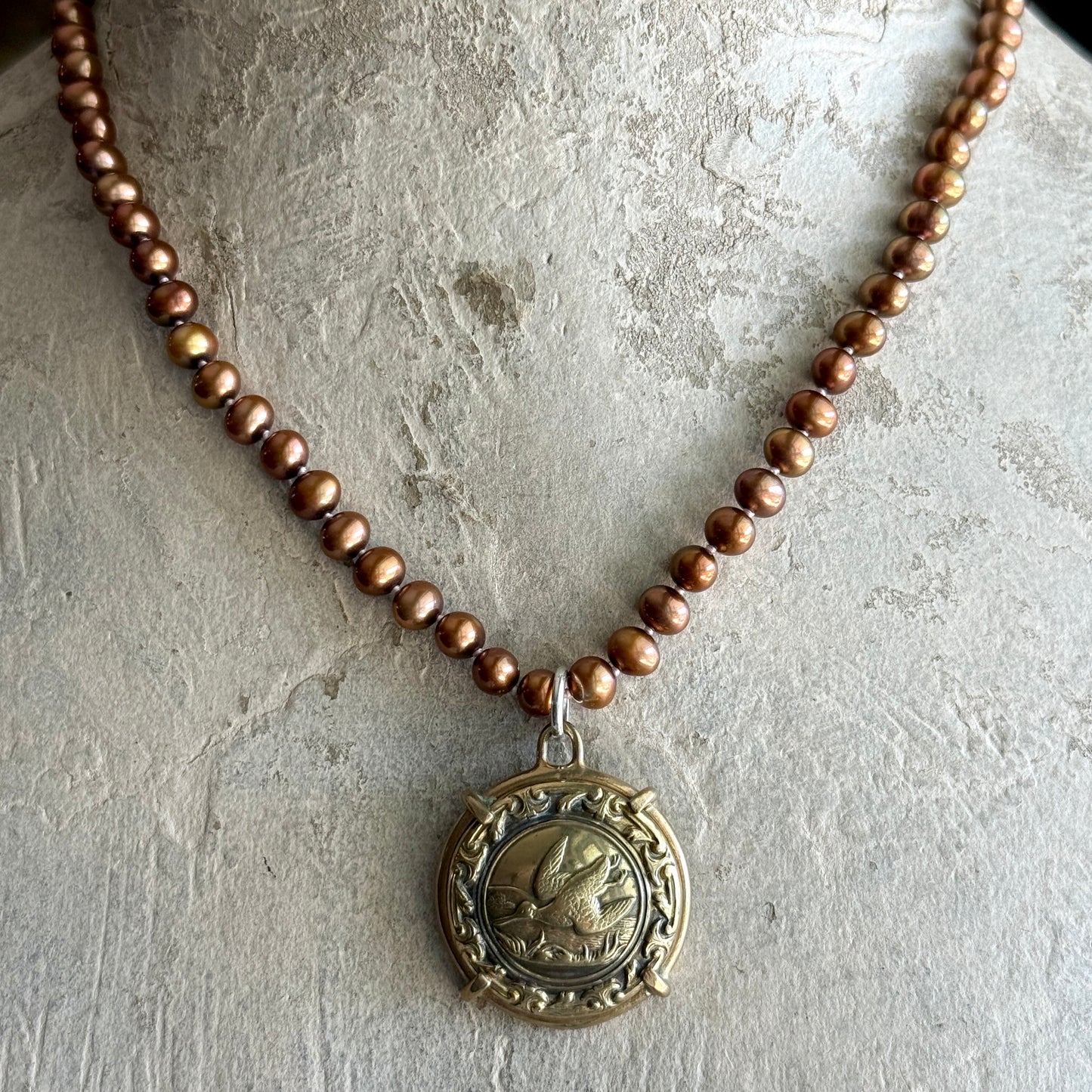 Lovely Loon Button Necklace