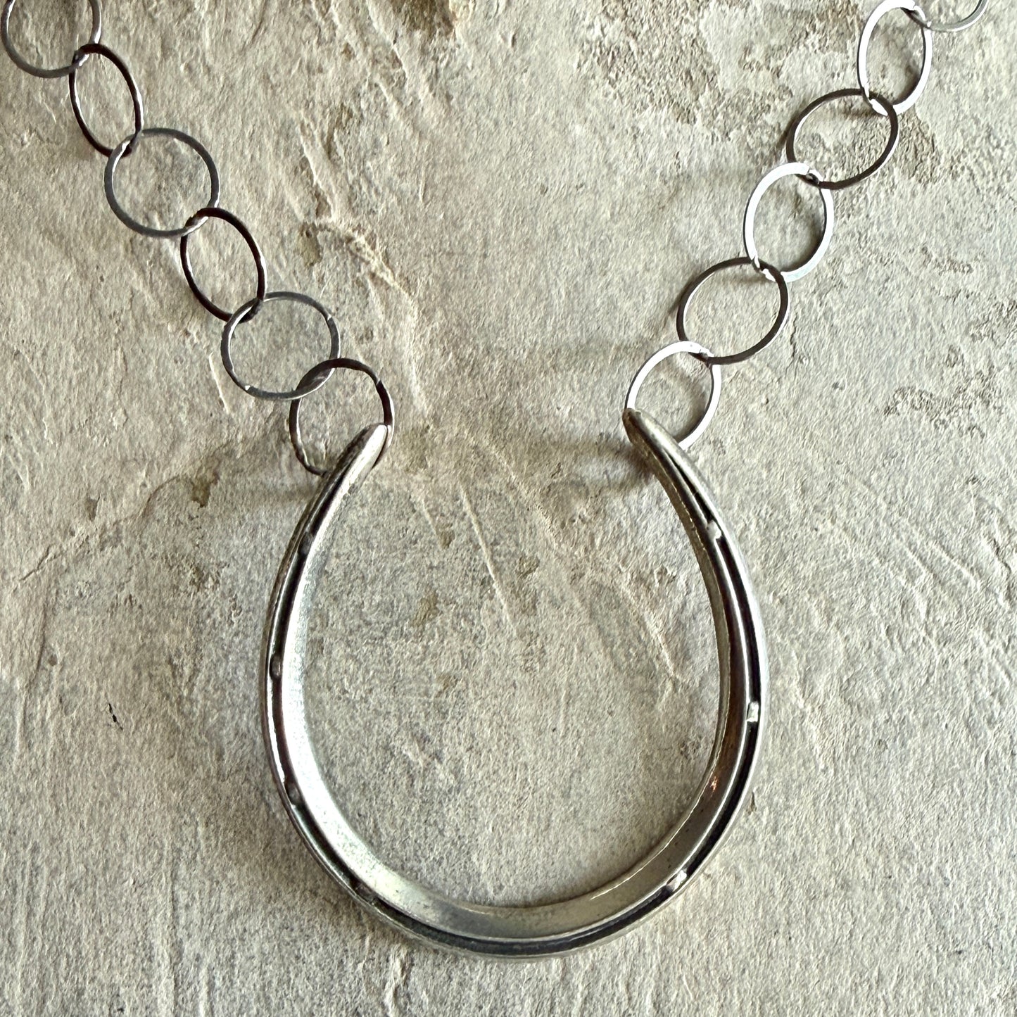 Big Luck on Light Silver Chain Necklace