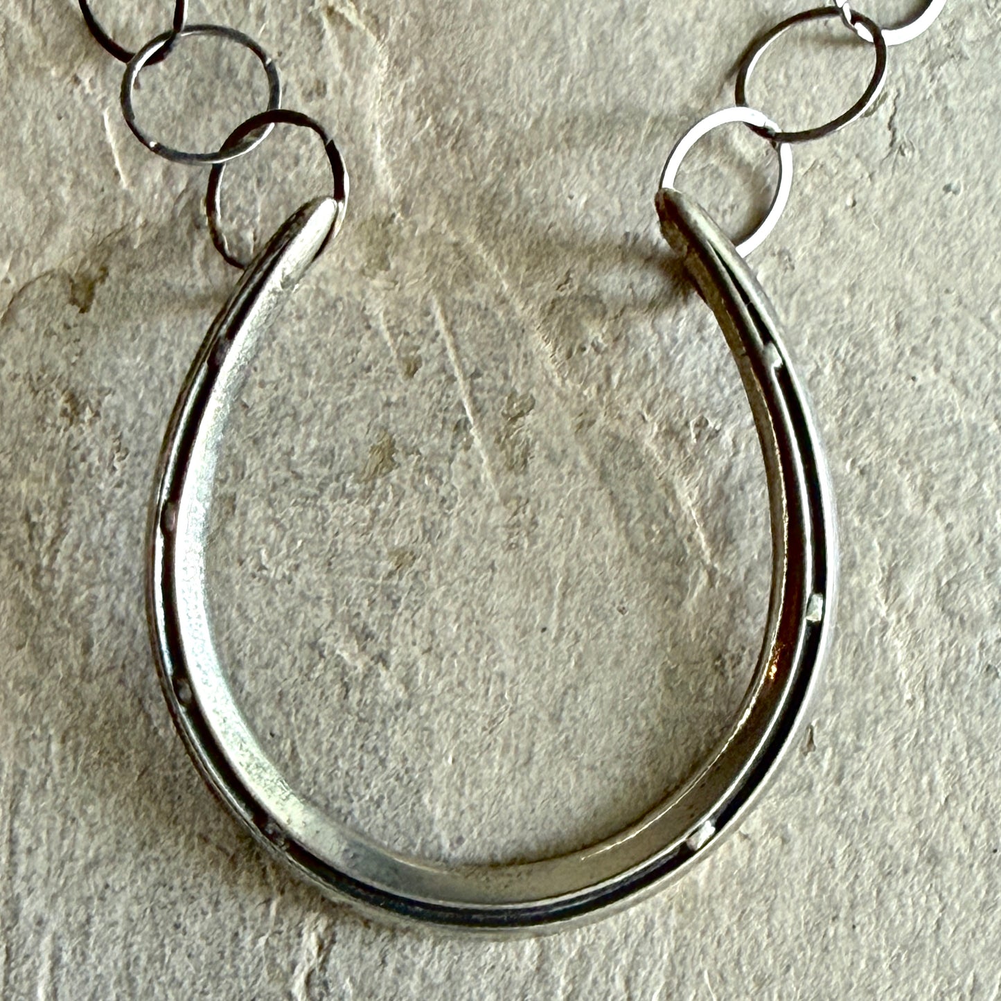 Big Luck on Light Silver Chain Necklace