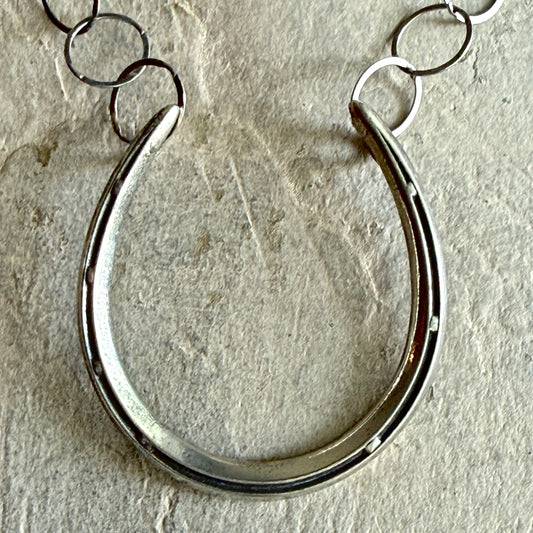 Big Luck on Light Silver Chain Necklace