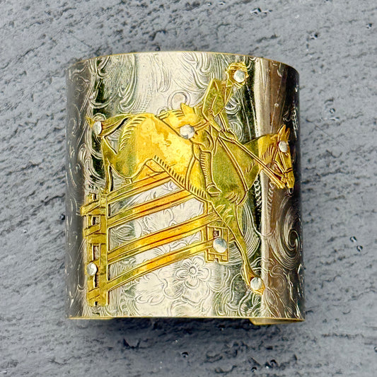 Silver Platter Lady Jumper Cuff Bracelet