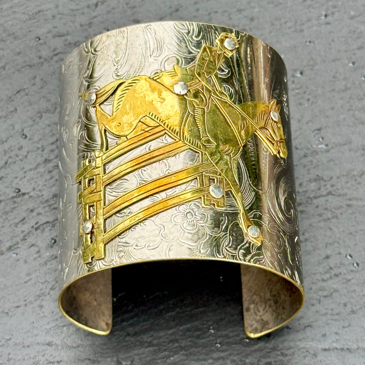 Silver Platter Lady Jumper Cuff Bracelet