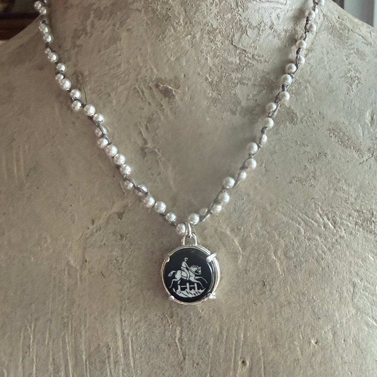 Little Lovely Ebony Horse Necklace