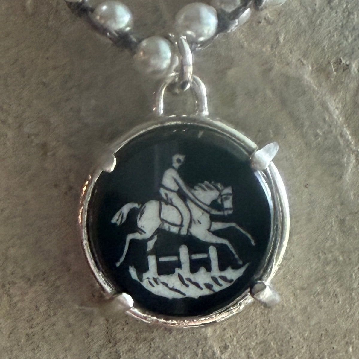 Little Lovely Ebony Horse Necklace