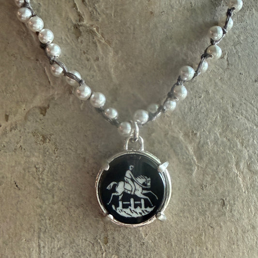 Little Lovely Ebony Horse Necklace