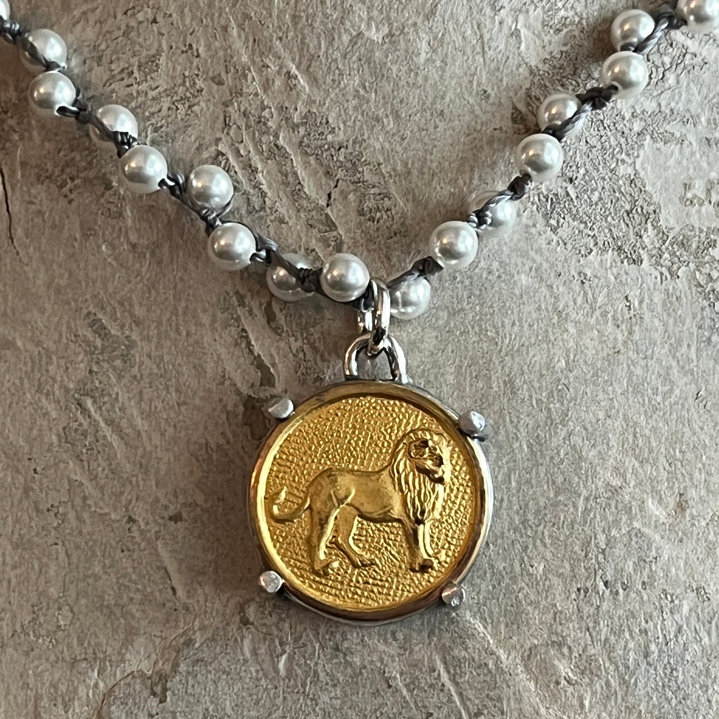 African Menagerie Lion Necklace
