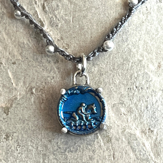 Little Lovely Blue Jumper Necklace