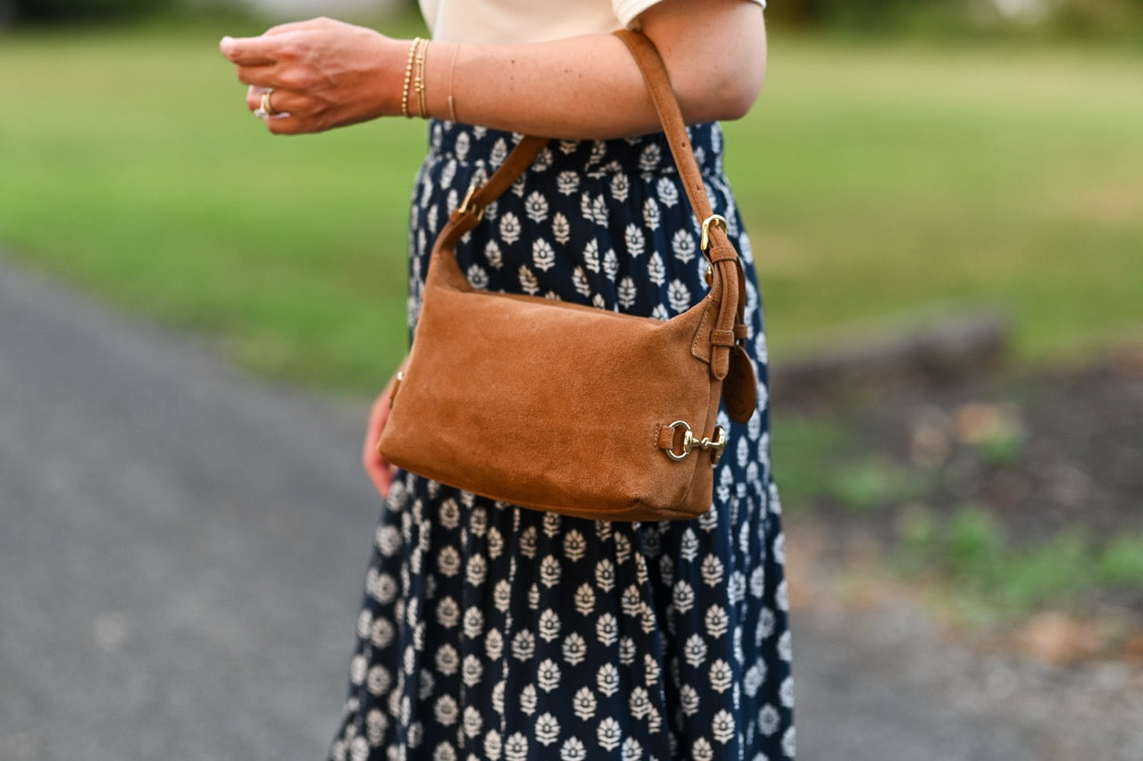 Bethany Bit Bag Suede- Limited Edition Milk Chocolate