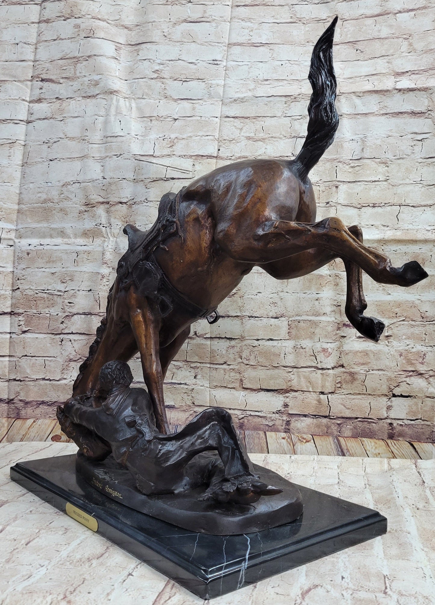 Wicked Pony Frederic Remington Bronze Sculpture