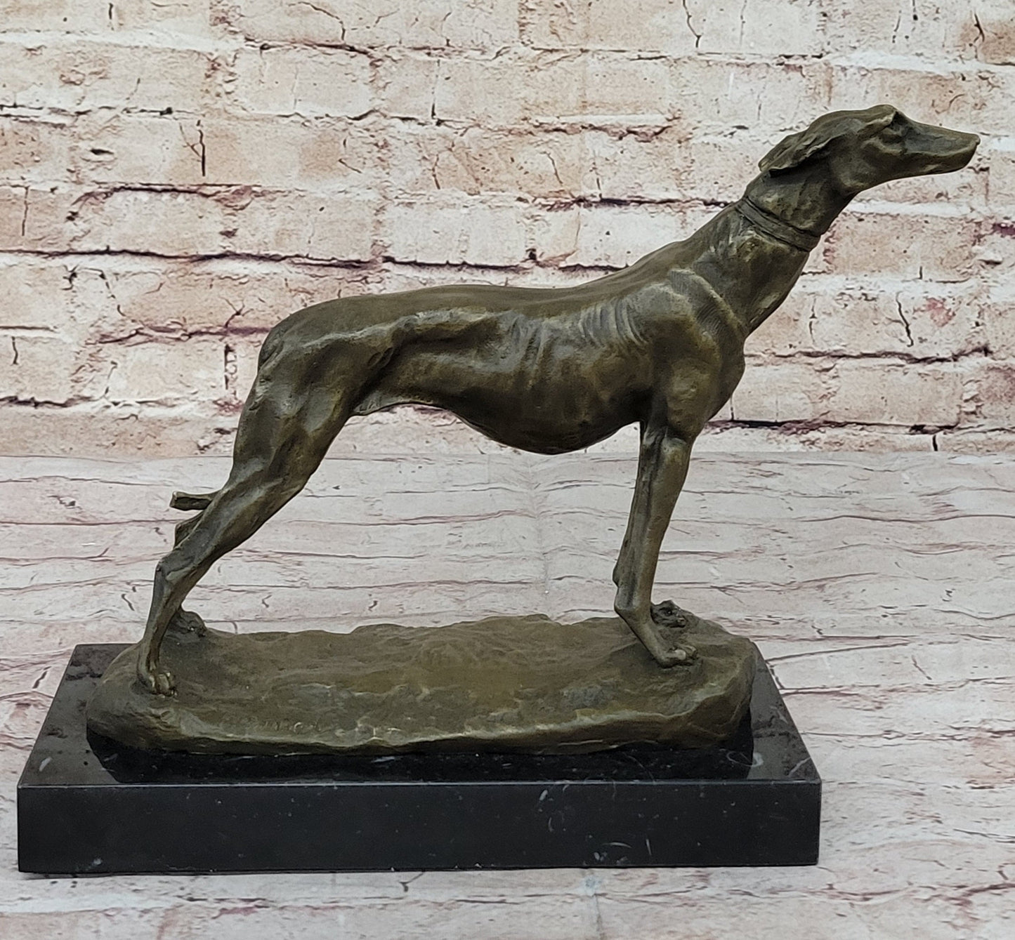 Greyhound Race Dog Bronze Sculpture by Fremiet