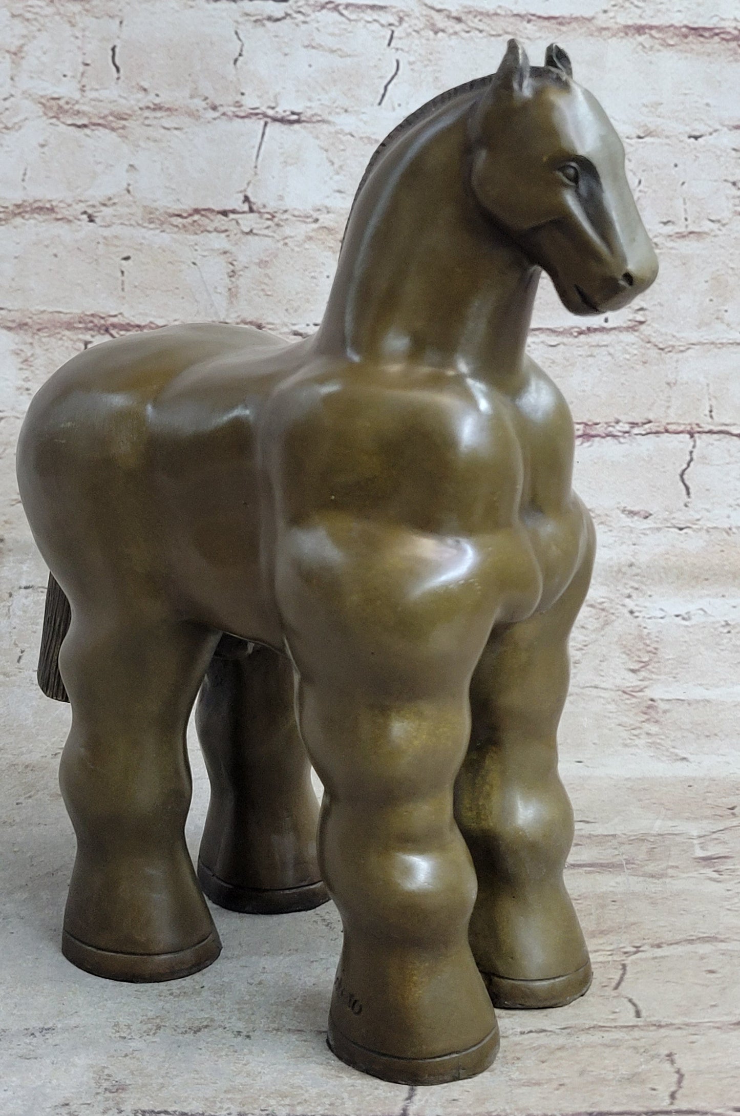 Modern Art Trojan Horse Sculpture by Botero