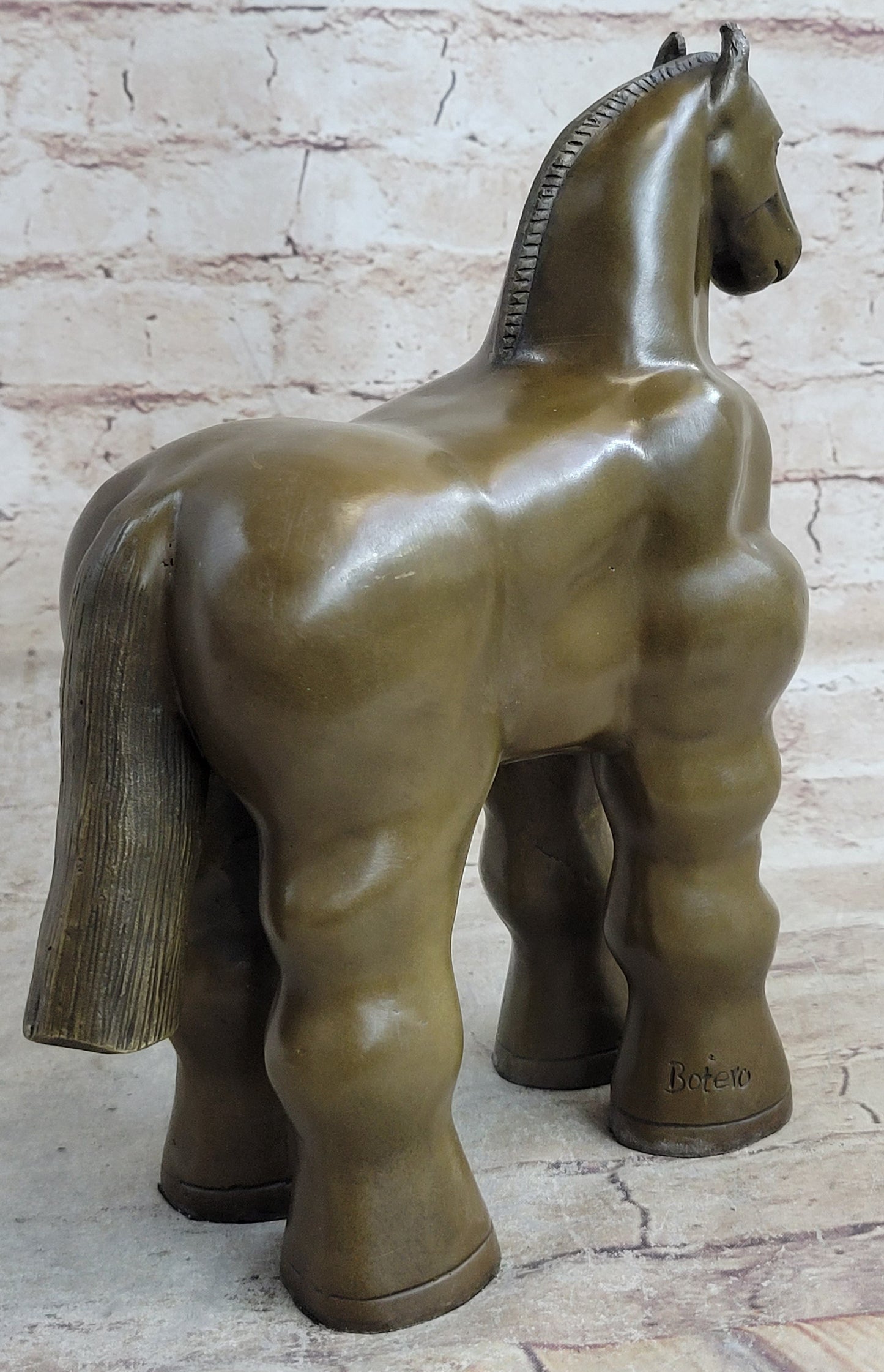 Modern Art Trojan Horse Sculpture by Botero