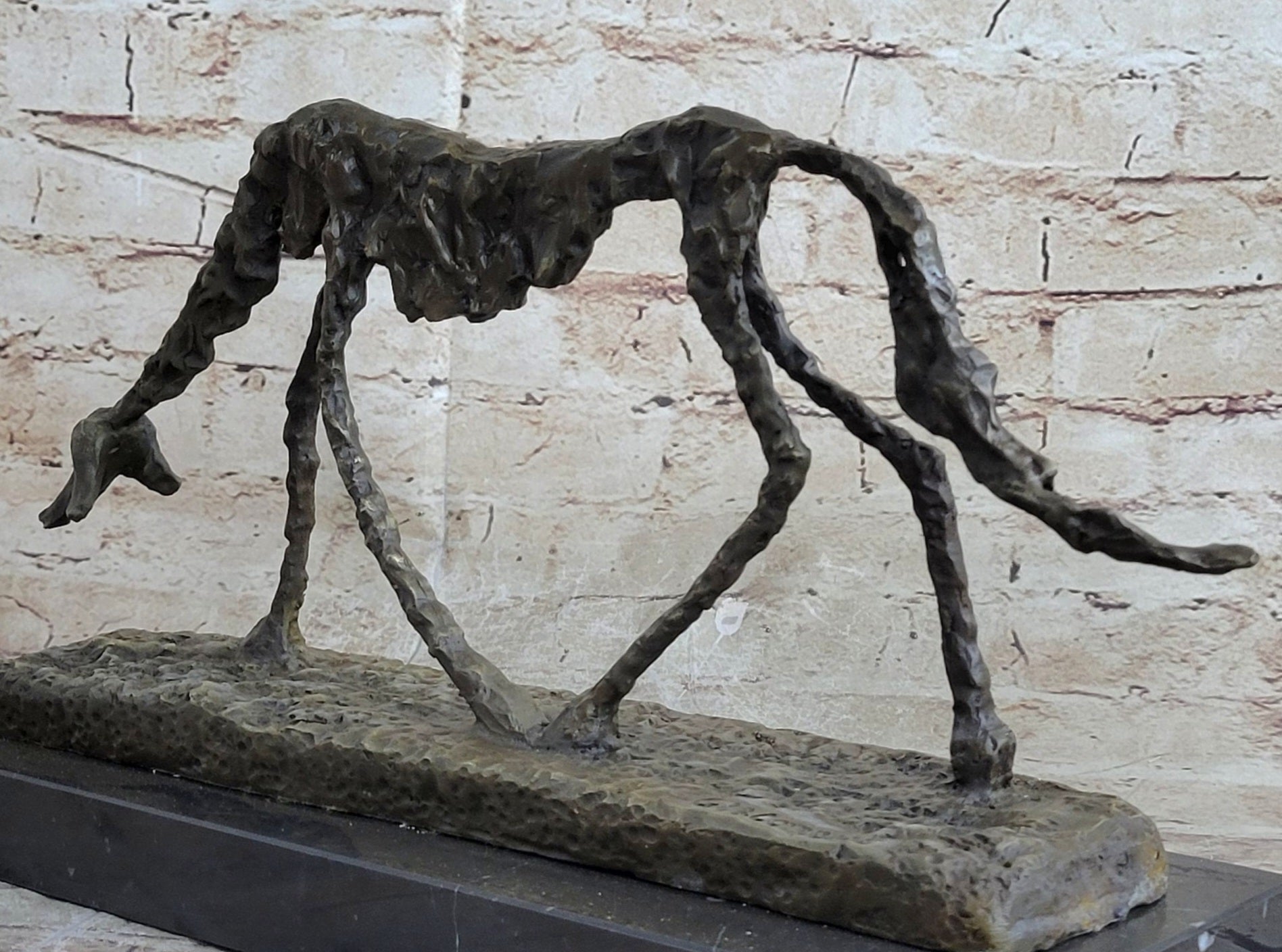 Modern Artwork - Dog (1951) - Signed - Animal Bronze Sculpture Statue Figure