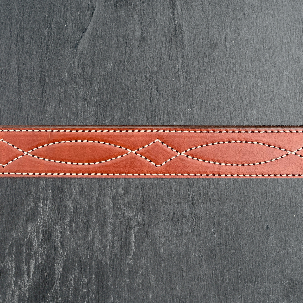 Chestnut Leather Belt (1.5")