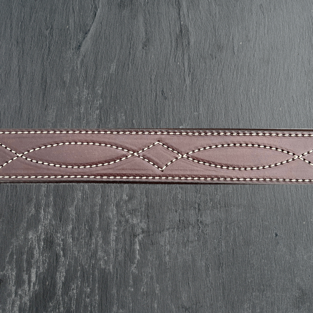 Chocolate Brown Leather Belt (1.5")
