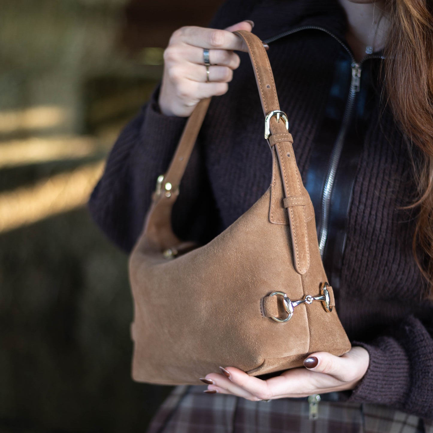 Bethany Bit Bag Suede- Limited Edition Milk Chocolate