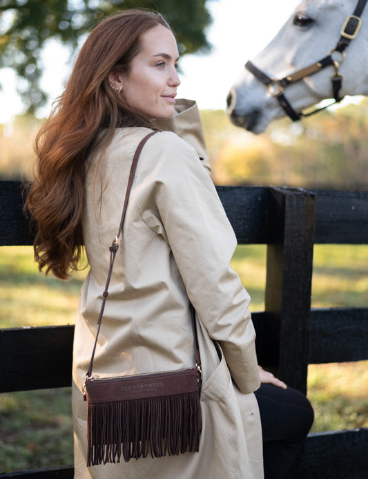 Wellington Wristlet Dark Chocolate Fringe LIMITED EDITION