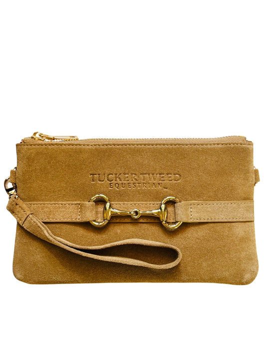 Wellington Wristlet Palomino Suede Edition