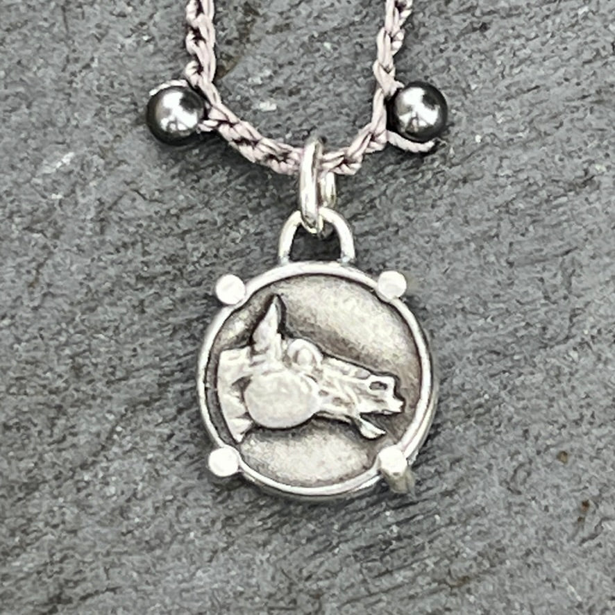 Little Lovely Pewter Horse Head Necklace